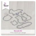 Matrice de coupe Scrapbooking carterie - Renards 2