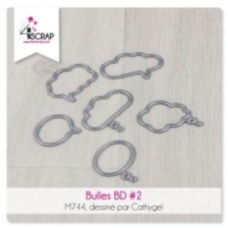 Matrice de coupe Scrapbooking carterie -  Bulles BD 2