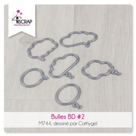 Matrice de coupe Scrapbooking carterie -  Bulles BD 2