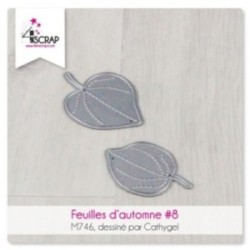 Matrice de coupe Scrapbooking carterie - Feuilles d'automne