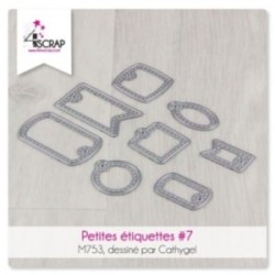 Matrice de coupe Scrapbooking carterie - Petites étiquettes 7