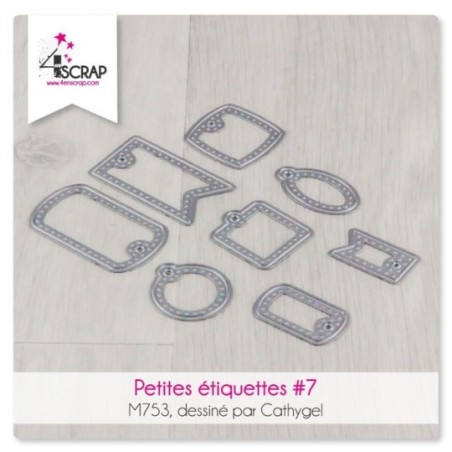 Matrice de coupe Scrapbooking carterie - Petites étiquettes 7