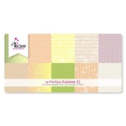 Pack Papier Imprimé Scrapbooking Carterie - Automne 2021 le p'tit pack