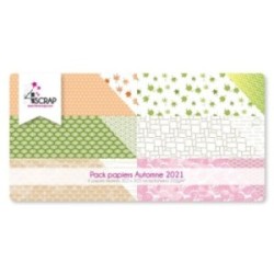 Pack Papier Imprimé Scrapbooking Carterie - Automne 2021