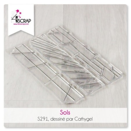 Tampon transparent Scrapbooking Carterie  -  Sols