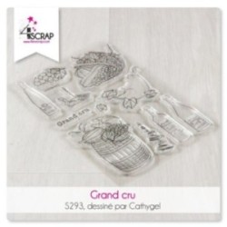 Tampon transparent Scrapbooking Carterie  - Grand cru