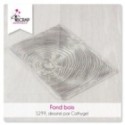Tampon transparent Scrapbooking Carterie - Fond bois