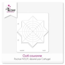 Pochoir Scrapbooking Carterie - Outil couronne