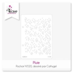 Pochoir Scrapbooking Carterie - Pluie