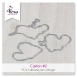 Matrice de coupe Scrapbooking carterie -  Castors 2