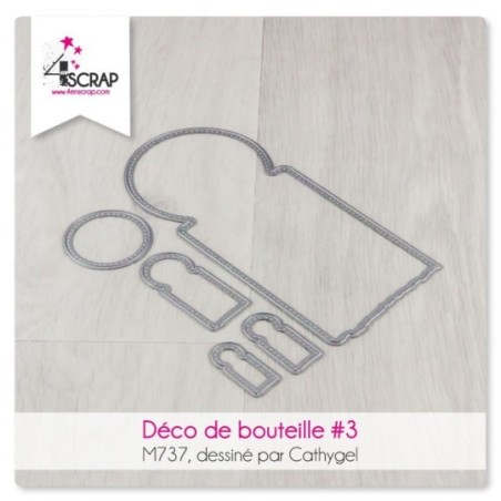 Matrice de coupe Scrapbooking carterie - Déco de bouteilles 3