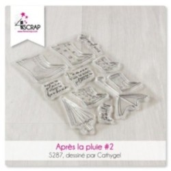 Tampon transparent Scrapbooking Carterie- Après la pluie 2