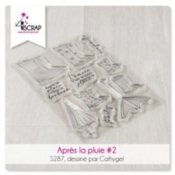 Clear stamp Scrapbooking Card making - After the rain 2
