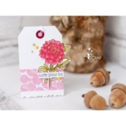 Matrice de coupe Scrapbooking carterie - Branches de dahlias