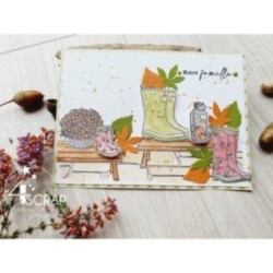 Matrice de coupe Scrapbooking carterie - Feuilles d'automne 8