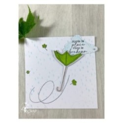 Pochoir Scrapbooking Carterie - Pluie