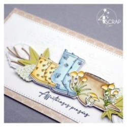 Tampon transparent Scrapbooking Carterie- Après la pluie 2