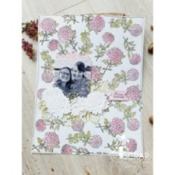 Tampon transparent Scrapbooking Carterie-Dahlias