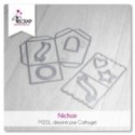 Matrice de coupe Scrapbooking Carterie boite cadeau oiseau - Nichoir
