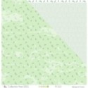 Papier imprimé "Feuilles de houx menthe glacée" - Scrapbooking Carterie