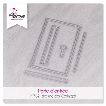 Porte d'entrée- Matrice de coupe Scrapbooking Carterie