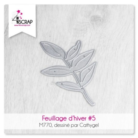 Feuillage d'hiver 5 - Matrice de coupe Scrapbooking Carterie