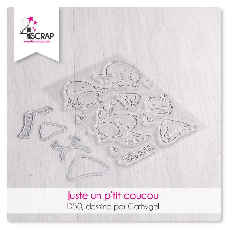 Just a quick hello - Transparent stamp & die Scrapbooking Carterie Just a quick hello - Transparent stamp & die Scrapbooking Carterie