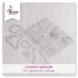 Nice and warm- Transparent stamp & die Scrapbooking Carterie