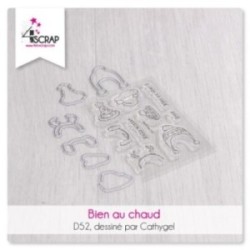 Nice and warm- Transparent stamp & die Scrapbooking Carterie