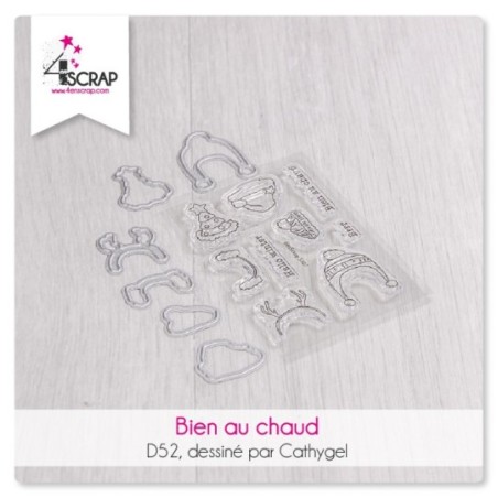 Nice and warm- Transparent stamp & die Scrapbooking Carterie