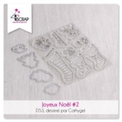 Marry Christmas 2- Transparent stamp & die Scrapbooking Carterie Marry Christmas 2- Transparent stamp & die Scrapbooking Carterie