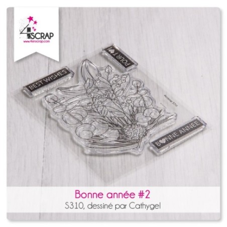 Happy New Year 2 - Clear stamp Scrapbooking Card making