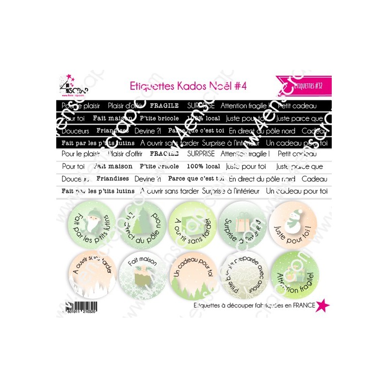 Labels Gifts Christmas 4 - Scrapbooking Carterie Labels Gifts Christmas 4 - Scrapbooking Carterie