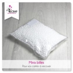 Billes effet neige pour carte à secouer - Scrapbooking Carterie