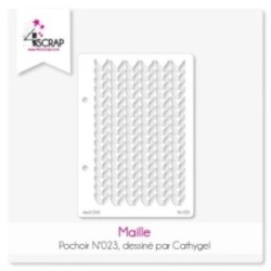 Pochoir Maille - Scrapbooking Carterie