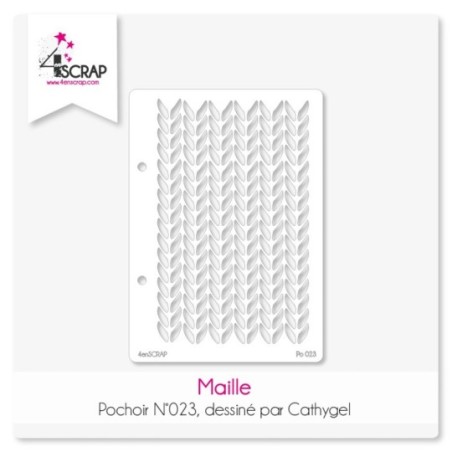 Pochoir Maille - Scrapbooking Carterie