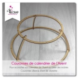 Wreaths Advent calendar- To customize Scrapbooking Carterie home deco Wreaths Advent calendar- To customize Scrapbooking Carterie home deco
