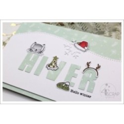 Nice and warm- Transparent stamp & die Scrapbooking Carterie