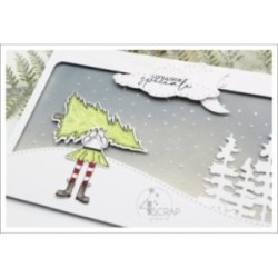 Winter is here- Transparent stamp & die Scrapbooking Carterie