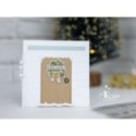 Pack "A warm Christmas" - Scrapbooking Cardboard, Transparent Stamp & Die