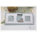 Trio de carrés pointillés 2 - Matrice de coupe Scrapbooking Carterie
