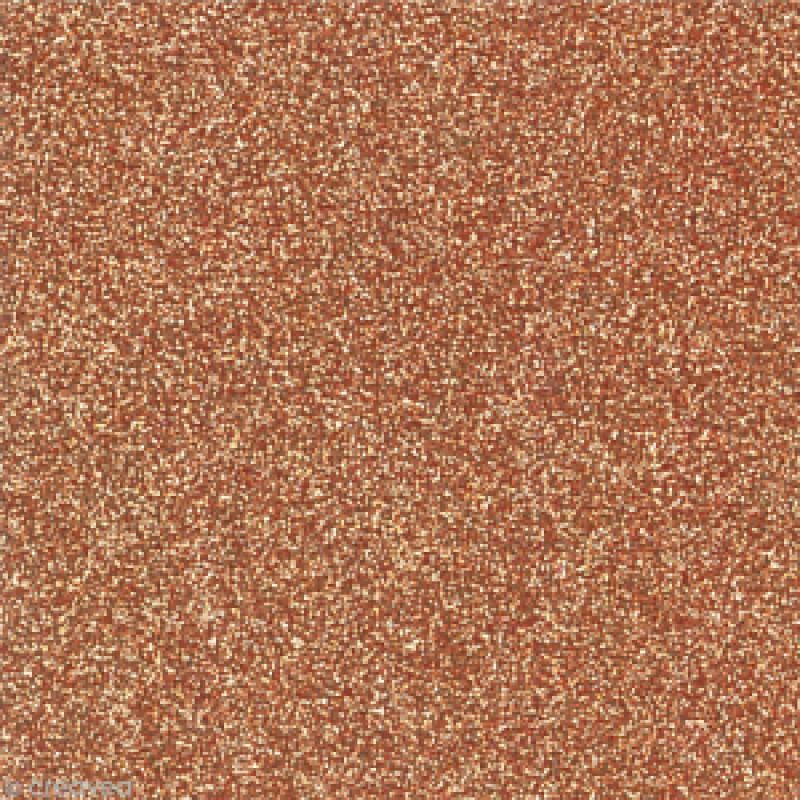 Papier Uni Scrapbooking Carterie - Pailleté Cuivré Papier Uni Scrapbooking Carterie - Pailleté Cuivré