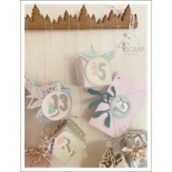 Frise de sapins - A customiser Scrapbooking Carterie home déco calendrier de l'avent