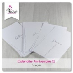 A customiser Scrapbooking Carterie - Calendrier 2021 Français