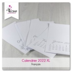 2022 XL Calendar - To customize Scrapbooking Carterie