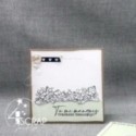 Tampon transparent Scrapbooking Carterie fleurs - Bouquet de violettes
