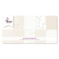 P'tit pack Kraft Anniversaire 2022 Imprimé-Papier Scrapbooking Carterie