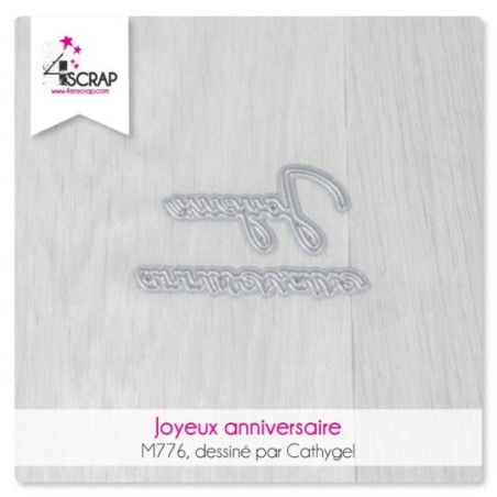 Joyeux anniversaire - Matrice de coupe Scrapbooking Carterie