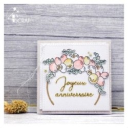 Joyeux anniversaire - Matrice de coupe Scrapbooking Carterie