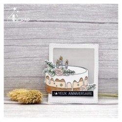 Gâteaux d'anniversaire - Tampon transparent Scrapbooking Carterie